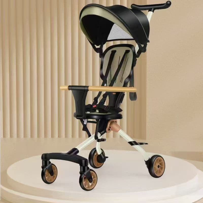 Carrinho de ferramentas úteis para bebês, carrinho de bebê leve bidirecional, carrinho dobrável
