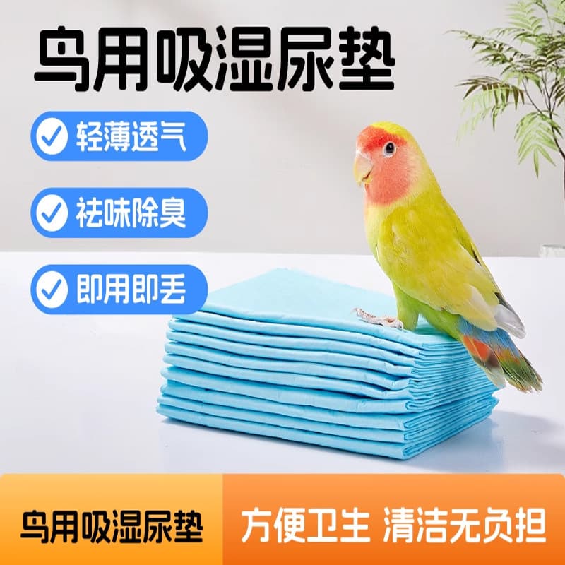 Fralda de pássaro almofada de gaiola de papel papagaio mudando almofada fralda absorver água Pet descartável almofada de