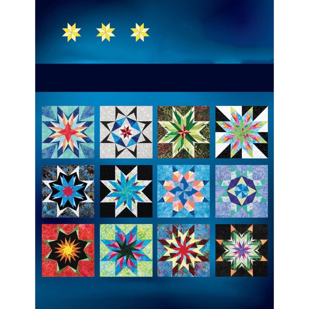 Colcha de tecido patchwork feita à mão com padrão estrela e patchwork