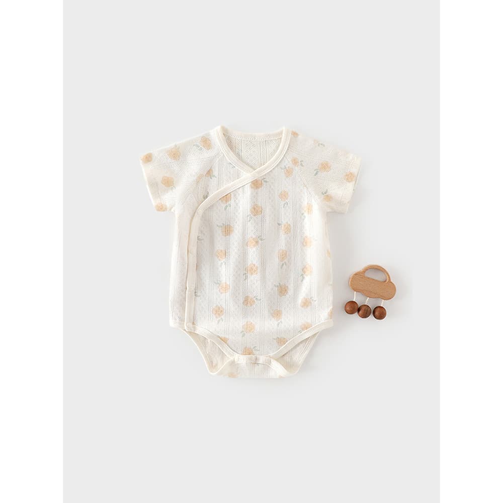 Bebê menina bebê macacão verão Jacquard recém-nascido de manga curta macacão monge roupas do bebê macacão Outing roupas