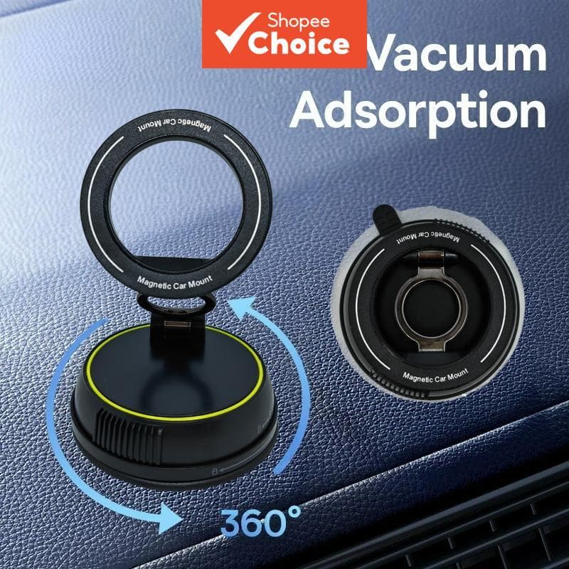 Suporte Magnético Do Telefone Carro Da Adsorção Vácuo Rotação De 360 Graus Universal Para Telefones Celulares