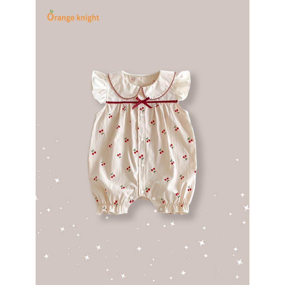 2026 verão novo estilo bebê menina roupas de verão bebê menina doce manga voadora macacão recém-nascido roupas de passei