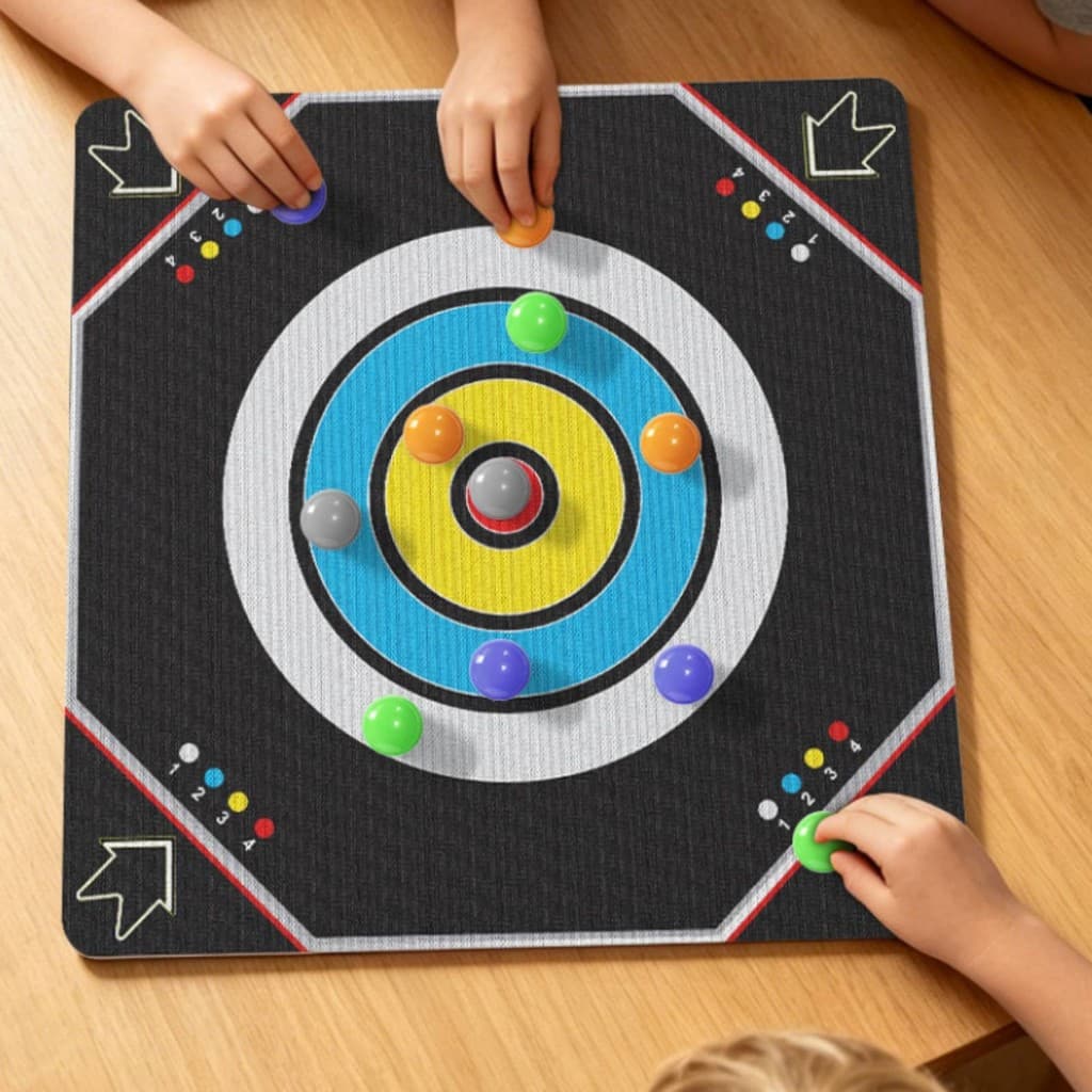 Jogo De Tabuleiro Cintilante Com Bolas , De Pano De Ritmo Rápido , Mini Seguro Para Famílias , Festas , Jogos Internos
