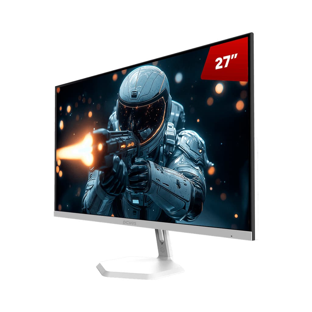 Monitor 27" 100Hz Gamer Escrtório Office FHd 5Ms HDMI + VGA Pcyes Branco