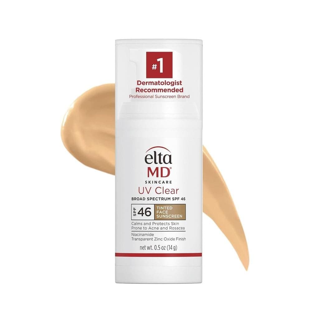 Protetor Solar Facial EltaMD UV Clear SPF 46, Protetor Solar Sem Óleo com Óxido de Zinco, Dermatologista