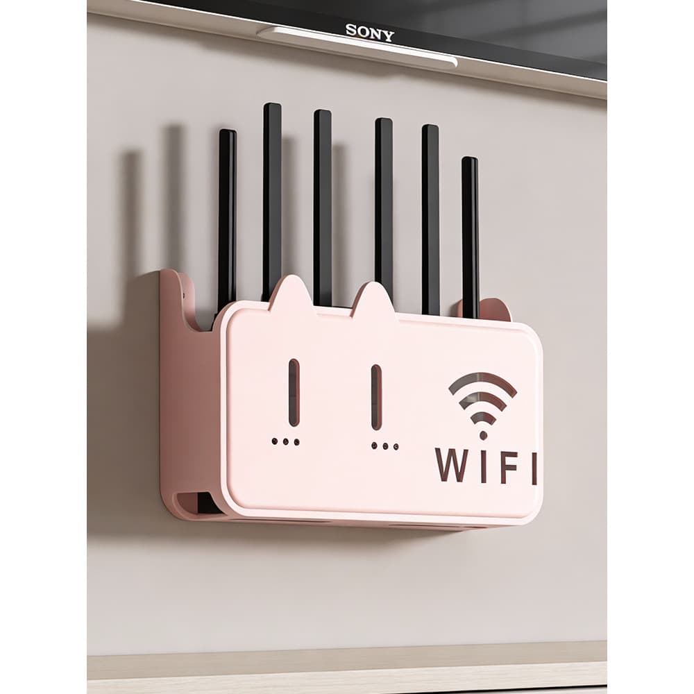 Suporte de roteador, Rack de colocação, prateleira wi-fi sem perfuração, suporte de tomada doméstica, conjunto de parede