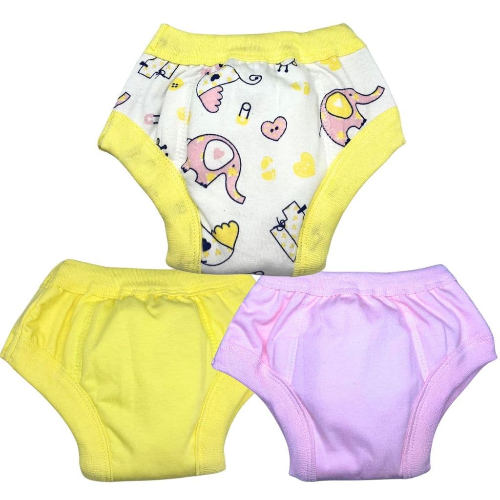 Kit 3 Calcinhas Treinamento Desfralde Bebê Infantil Elefante
