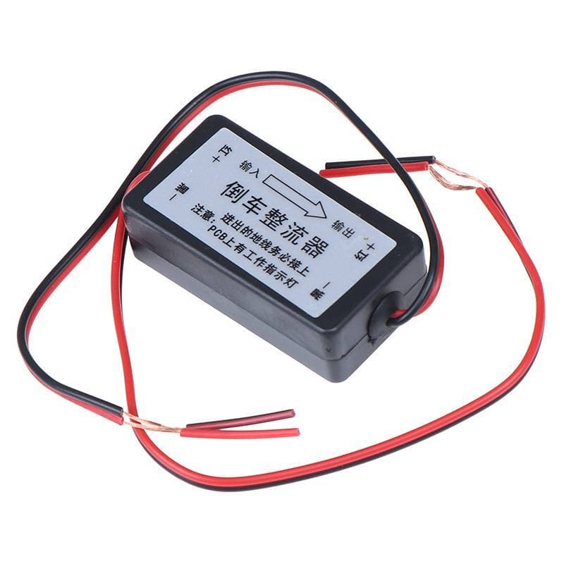 ADS 12V DC Power Relay Capacitor Filtro Retificador Se Encaixa Na Câmera Baup De Visão Traseira Do Carro BR