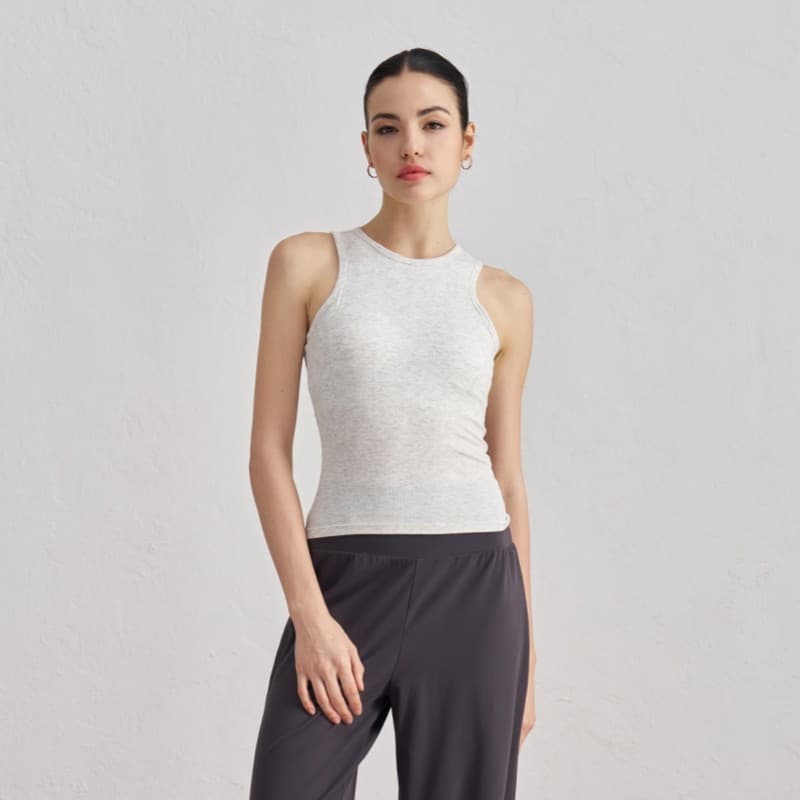 Natural Modal nu sem mangas roupas de fitness feminino com almofada no peito pilates tênis pilates fitness Yoga roupas