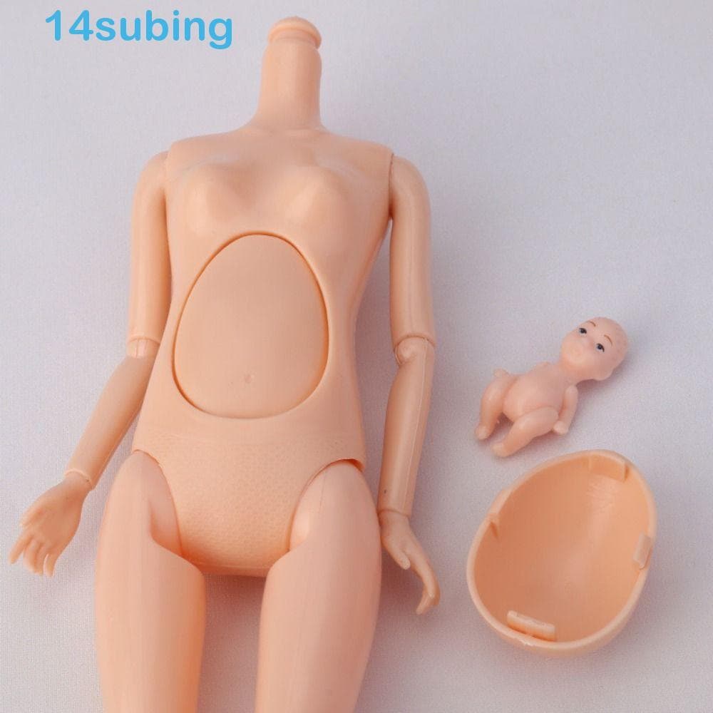 SUBING Brinquedos De Boneca Nua De Barriga Grande , 11 Bonecas BJD Nuas Articuladas Ajustáveis , Removíveis