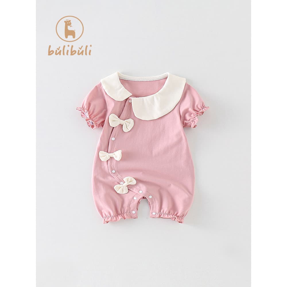 Roupas de bebê recém-nascido roupas de verão bebê menina coreano princesa estilo ocidental macacão verão estilo fino mês