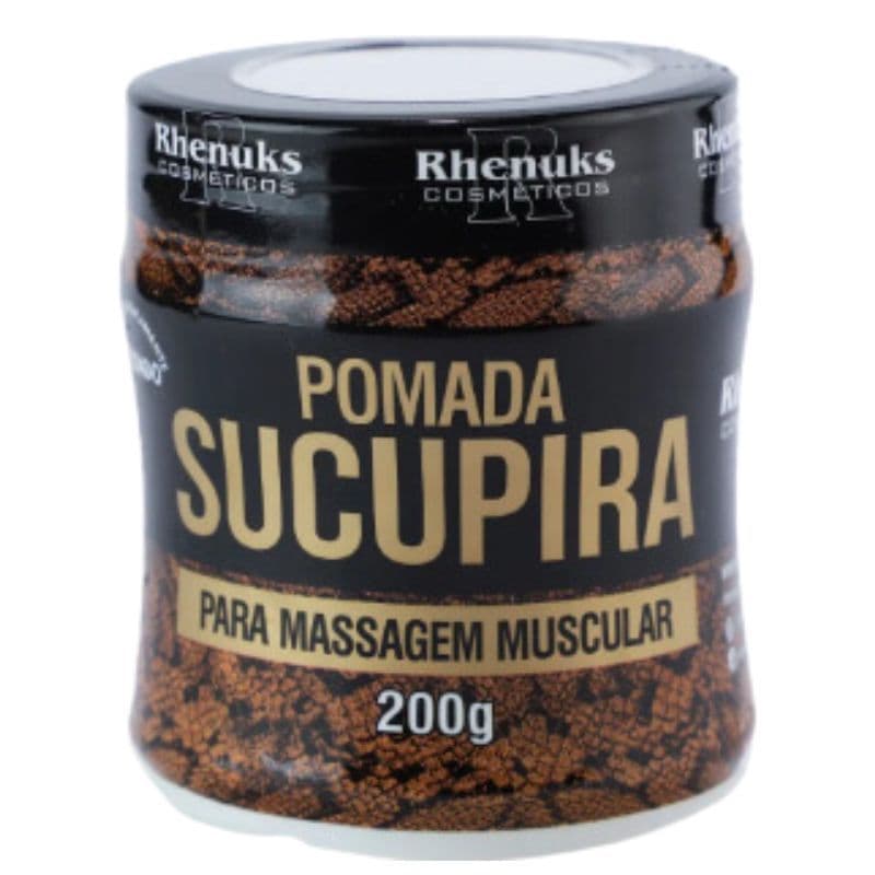 Pomada Massageadora Sucupira 200g, Rhenuks, Pós-Treino, Lesão, Recuperação Muscular, Alívio, Conforto