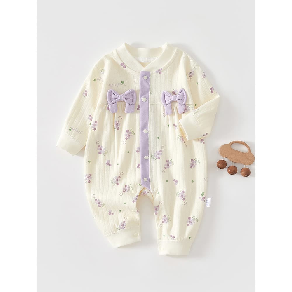 Bebê bebê outono roupas 2026 início do outono puro algodão bebê menina macacão outono Outing roupas de bebê primavera ou