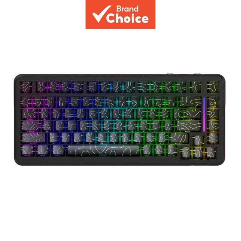 Teclado Mecânico Compacto ATTACK SHARK X82PRO 82 Teclas Sem Fio para PC, Laptop e Escritório
