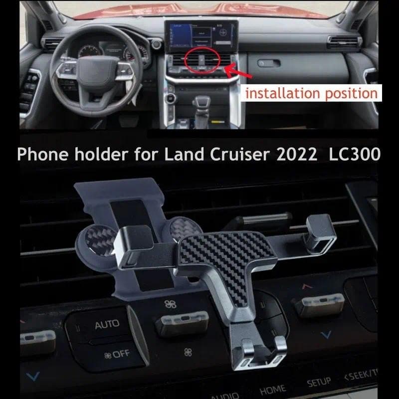 Suporte De Telefone Para Toyota Land Cruiser 2022 LC300 Ventilação De Ar Carregador Sem Fio Móvel Acessórios Carro Peças