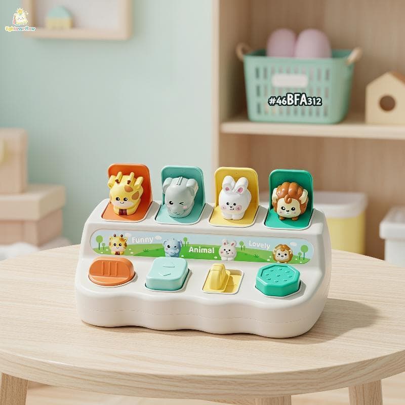 LOF Quebra-Cabeça Interativo Animal Criança Brinquedos Educativos Brinquedo De Desenvolvimento Infantil Não Tóxico Por 1