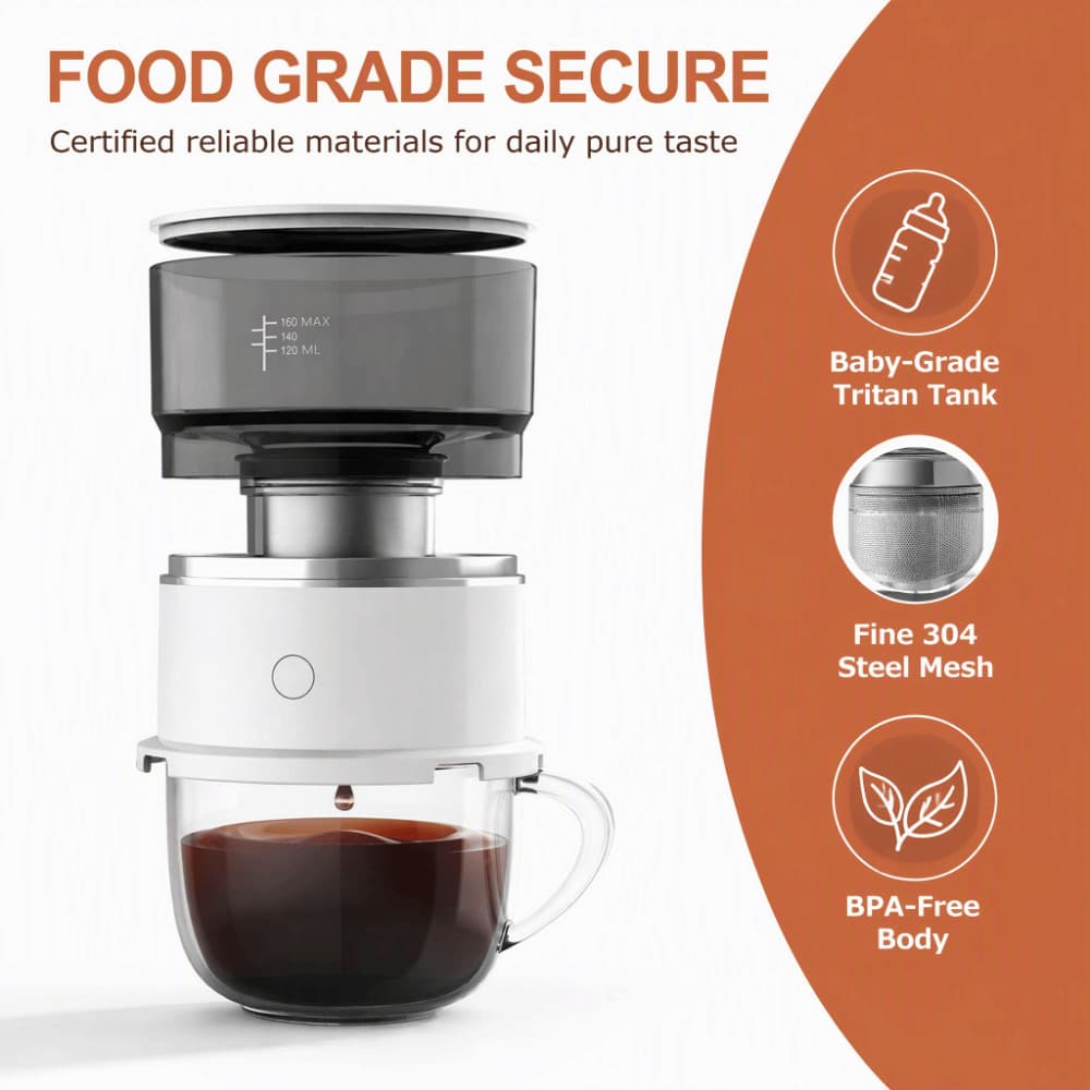 Cafeteira Elétrica , Café Expresso Portátil Por Gotejamento Elétrico Para Fabricação Manual | Mini De Tamanho Compacto