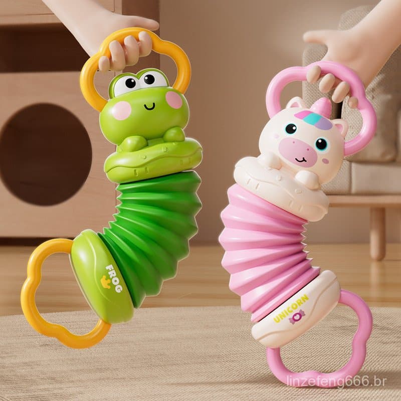 Mini acordeão infantil, brinquedo musical para bebês, brinquedo educativo, desenvolve a percepção musical.