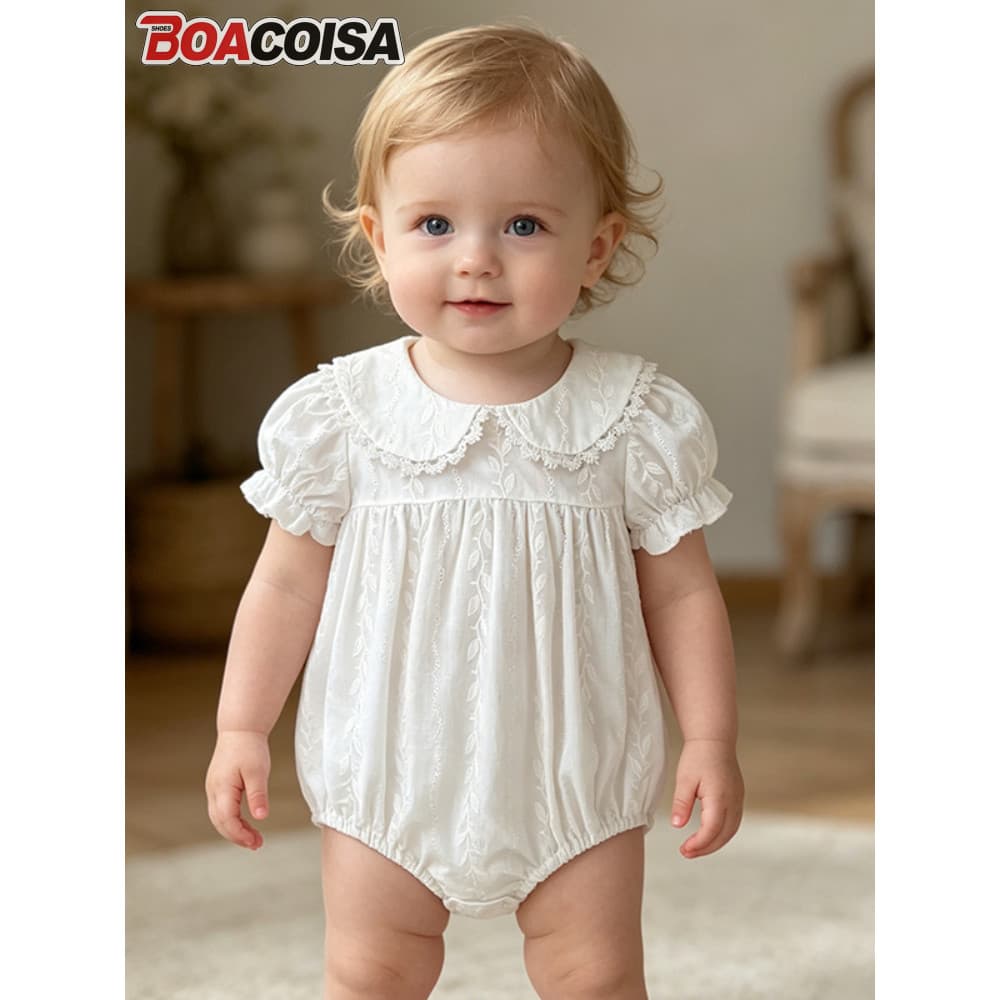 Bebê bebê macacão roupas de verão macacão bebê menina bebê macacão algodão