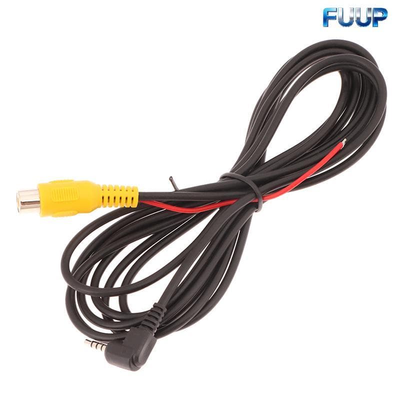 FUUP 1Pc Cabo De Vídeo Para Navegador GPS RCA 2.5mm AV Conversor Visão Traseira Do Carro Câmera Estacionamento Reversa D