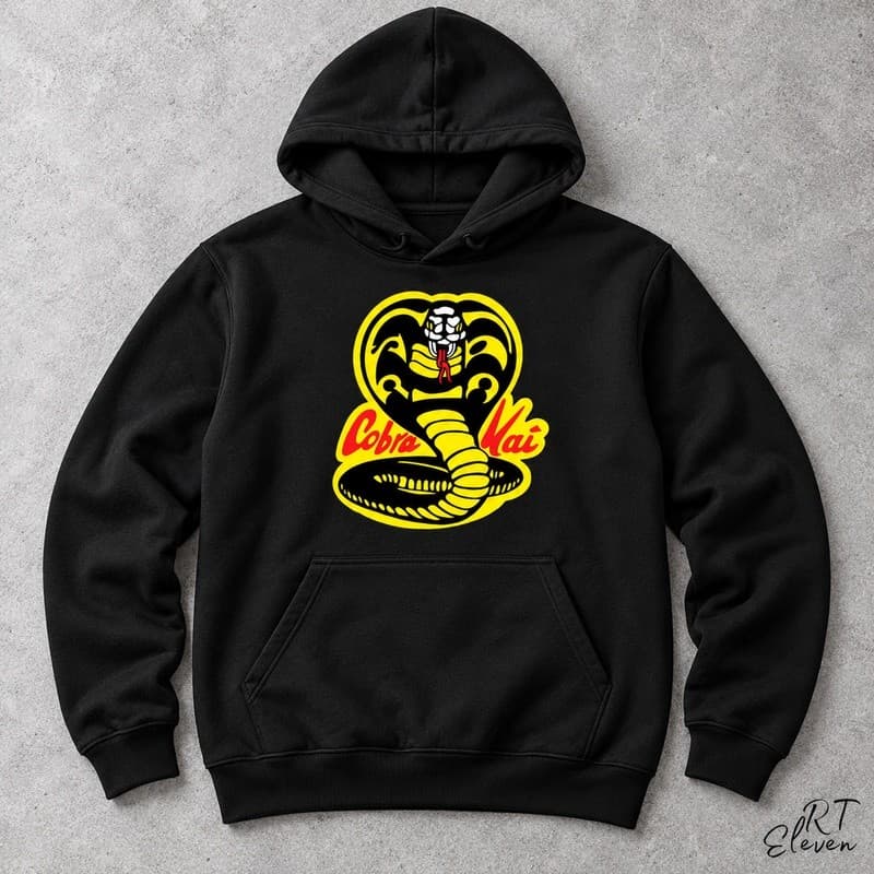 Moletom Cobra Kai Dojo casaco Blusa De Frio moletom Unissex Premium canguru com bolso capuz Diversas Cores Plus Size