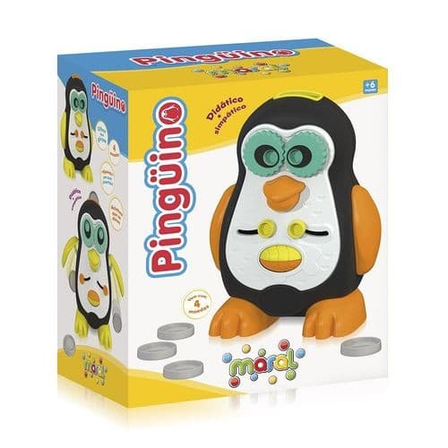 Brinquedo Infantil Interativo Pinguim Educativo Didático Desenvolvimento Cognitivo Bebê Educativo