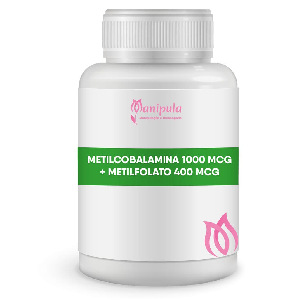 Vitamina b12 ativa (Metilcobalamina) 1000 mcg + Vitamina b9 ativa (Metilfolato) 400 mcg | CAPSULA SUBLINGUAL VEGETAL