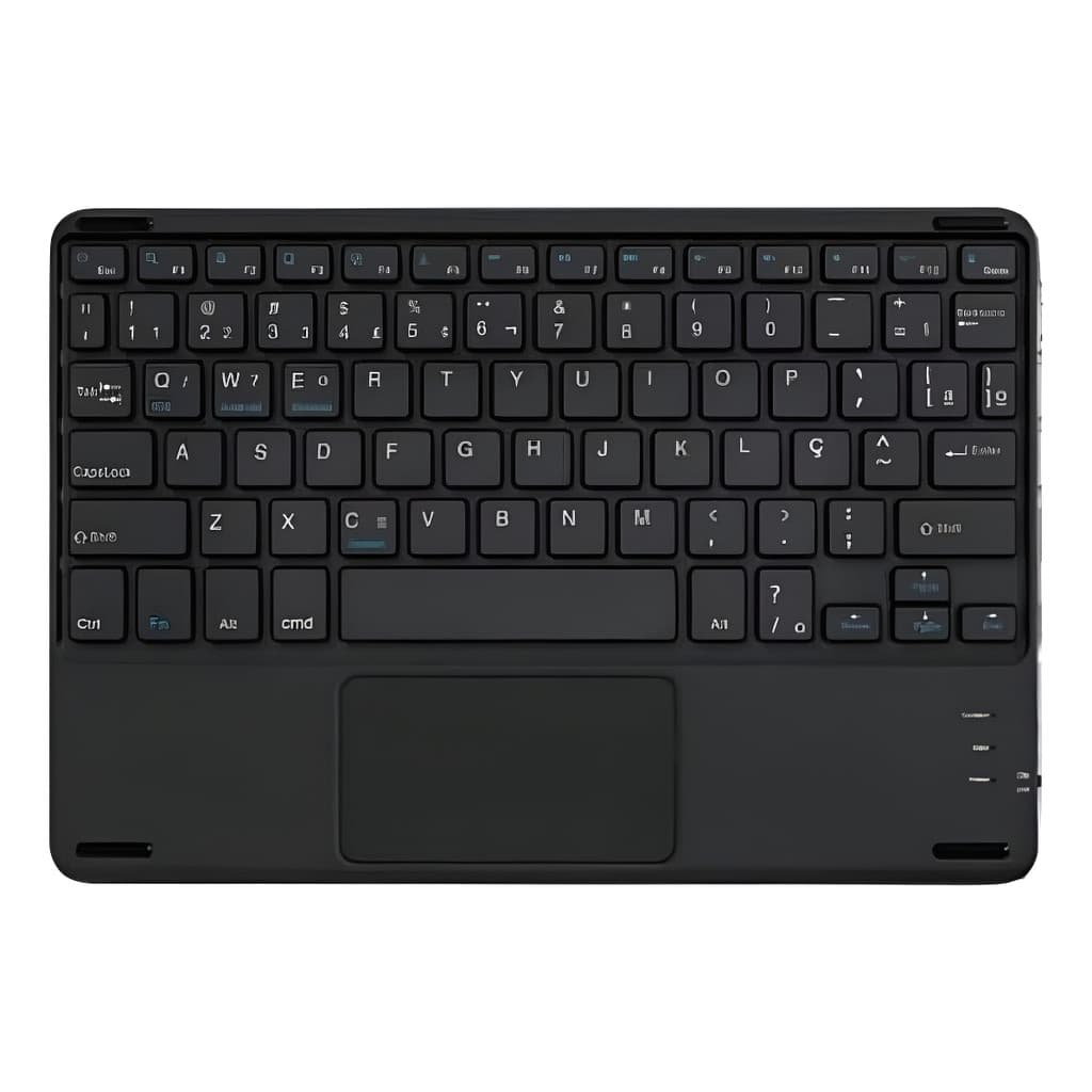 Teclado Sem Fio Bluetooth Com Touchpad Integrado para tablets, laptops, celulares, etc.