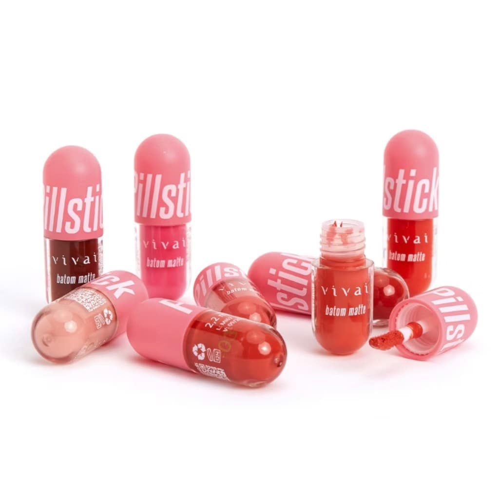 Mini Batom Líquido Matte PILLSTICK - VIVAI