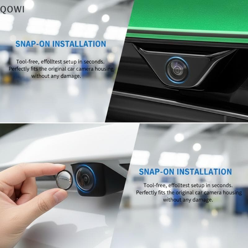 qo Protetor Universal De Lente De Câmera De Visão Traseira De Carro , Conjunto De 2 Ou 10 Peças , Filme HD À Prova D'águ