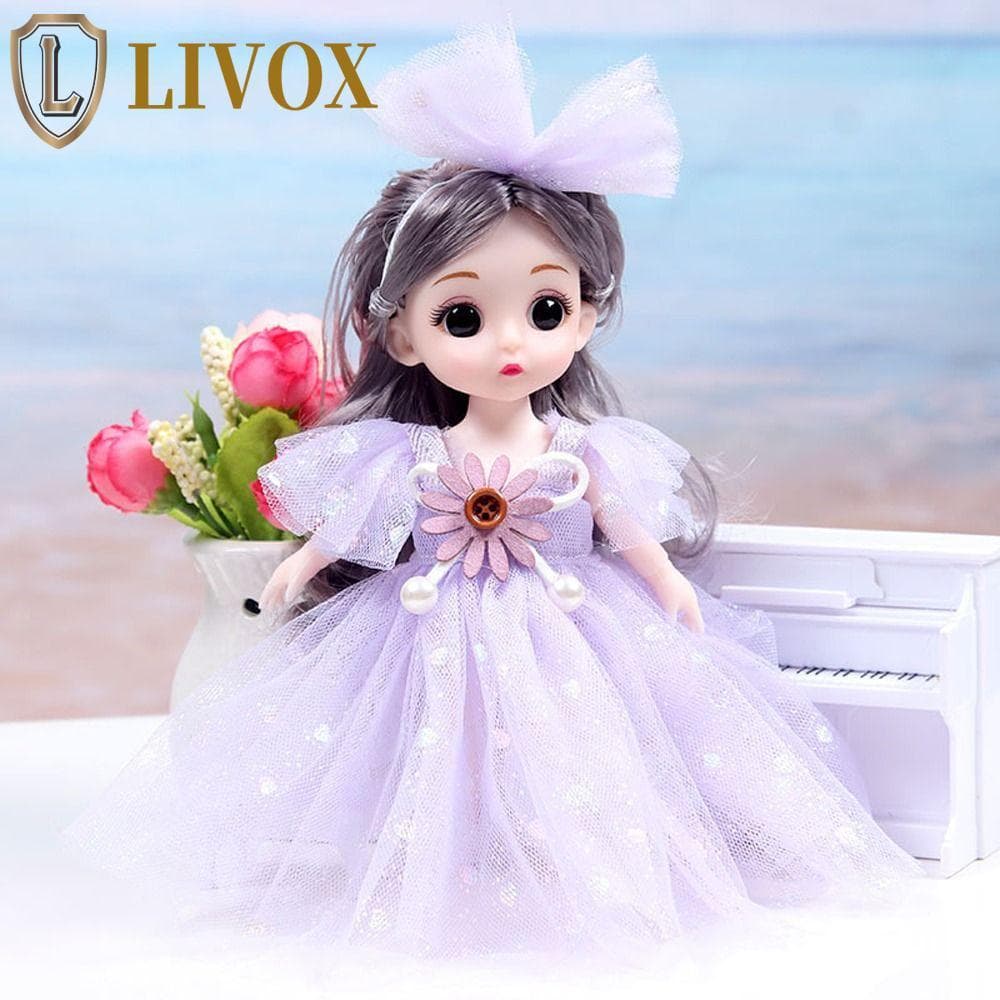 LIVOX Meninas Boneca Princesa Bonecas Brinquedos Modelo Roupas Vestir-Se Articulada Móvel Articulado