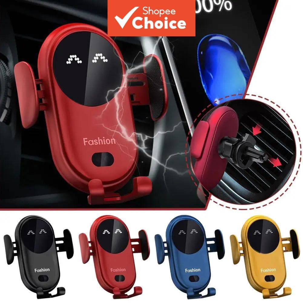Suporte Rápido Para Carregador De Carro Sem Fio , Sensor De Fixação Automático , Telefone Com Ventilação De Ar