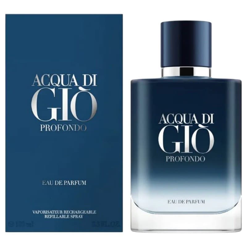 perfume importado Masculino Fresco Acqua di Giò Profondo EDT 100ml Body Splash Longa Duração Fragrância Cítrico