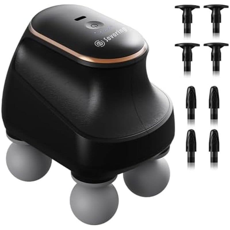 Pistola De Massagem De 4 Cabeças , Tecido Profundo , Mini Muscular De Percussão Para Alívio Da Dor , Massageador Elétric