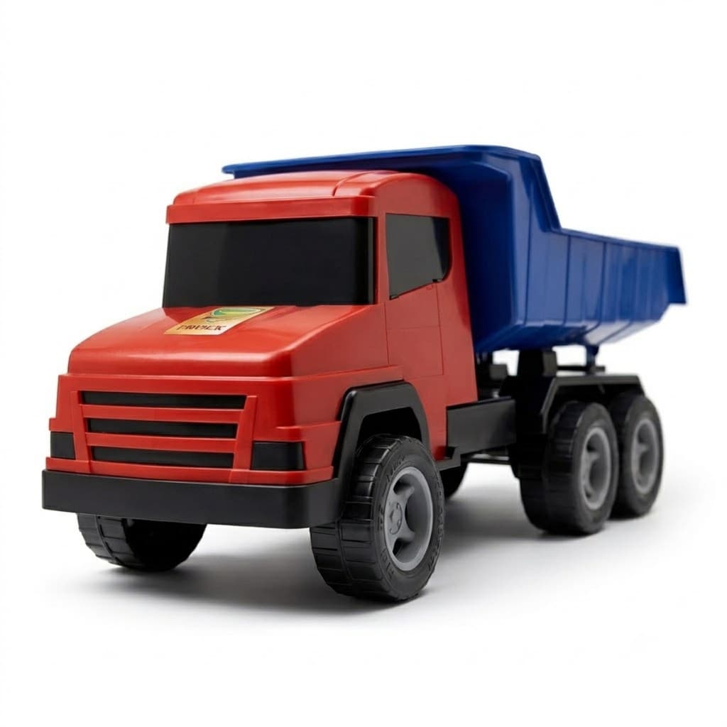 Caminhão Grande Super Truck Caçamba Carrinho de Brinquedo Menino Adijomar 58cm