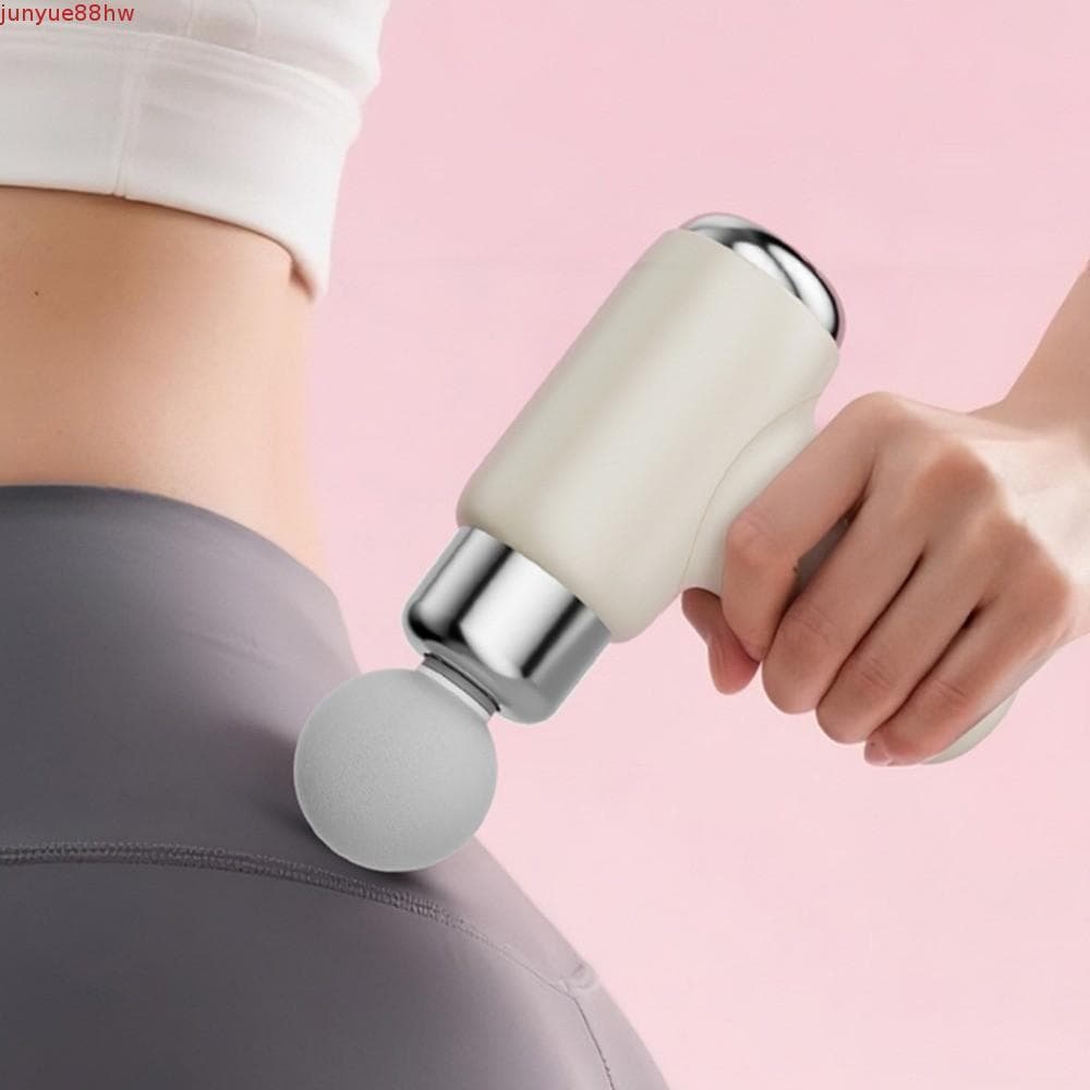 JUNYUE 7 Bolas Massageador Muscular , 9 Cabeças Substituíveis Tamanho Compacto Mini Elétrico De Fáscia , Recarregável