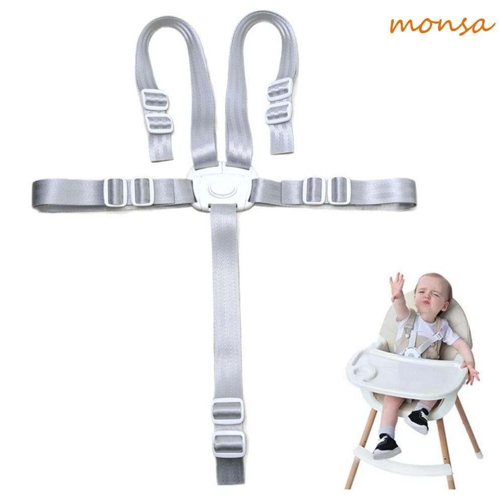Cinto Para Cadeira De Alimentação De Bebê MONSA , Alças Altas Resistentes Ajustáveis , Faixa Protetora De Segurança Alta