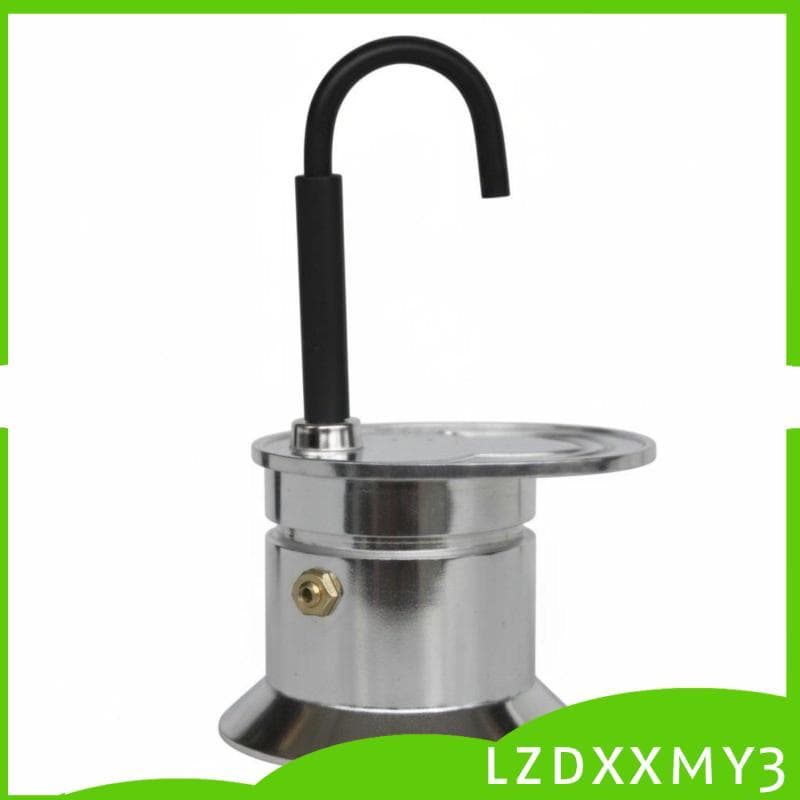 [Lzdxxmy3] Design Portátil Panela De Fogão De Xícara Única Fácil De Usar Mini Cafeteira Expresso Rich Brew Alumínio Alça