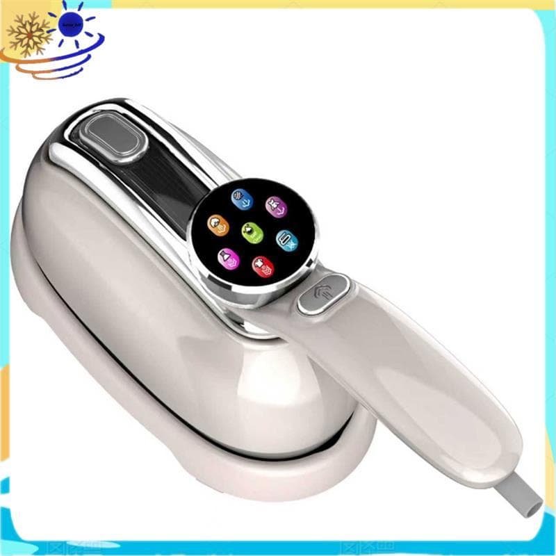 [Le's Shop] Mini Ferro A Vapor , Com Display LCD , Botão De Ajuste De Modo De Tecido Inteligente , Plugue Ue De Tanque D