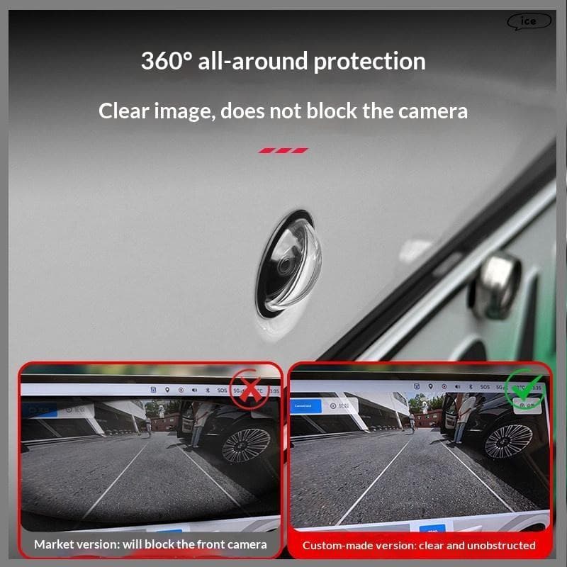 Protetor De Lente De Câmera De Visão Traseira Universal thou 2 Peças Capa Baup De Carro Com Super Clara