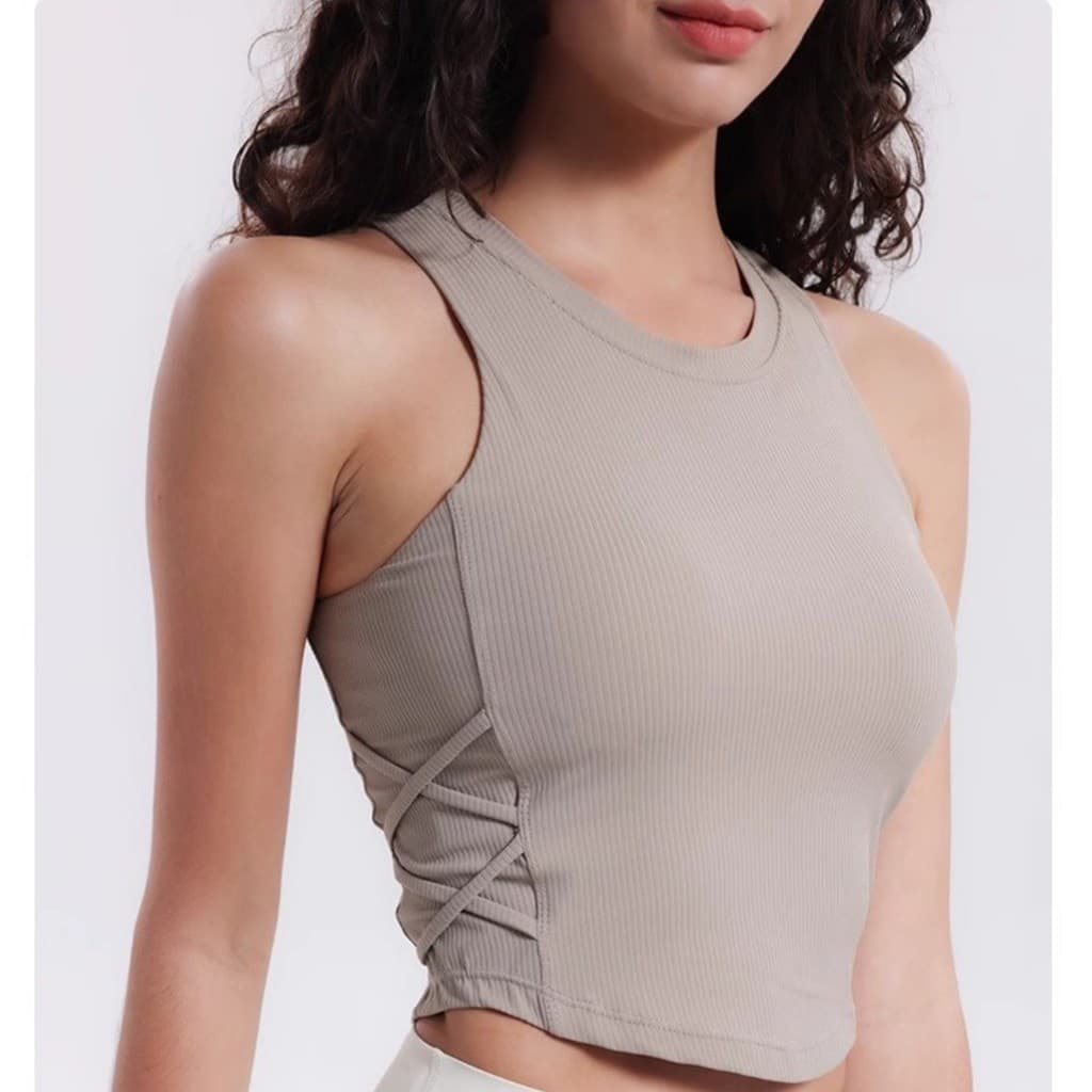 Colete de Yoga exterior Wear sutiã de Fitness superior feminino verão esportes roupa interior feminina à prova de choque
