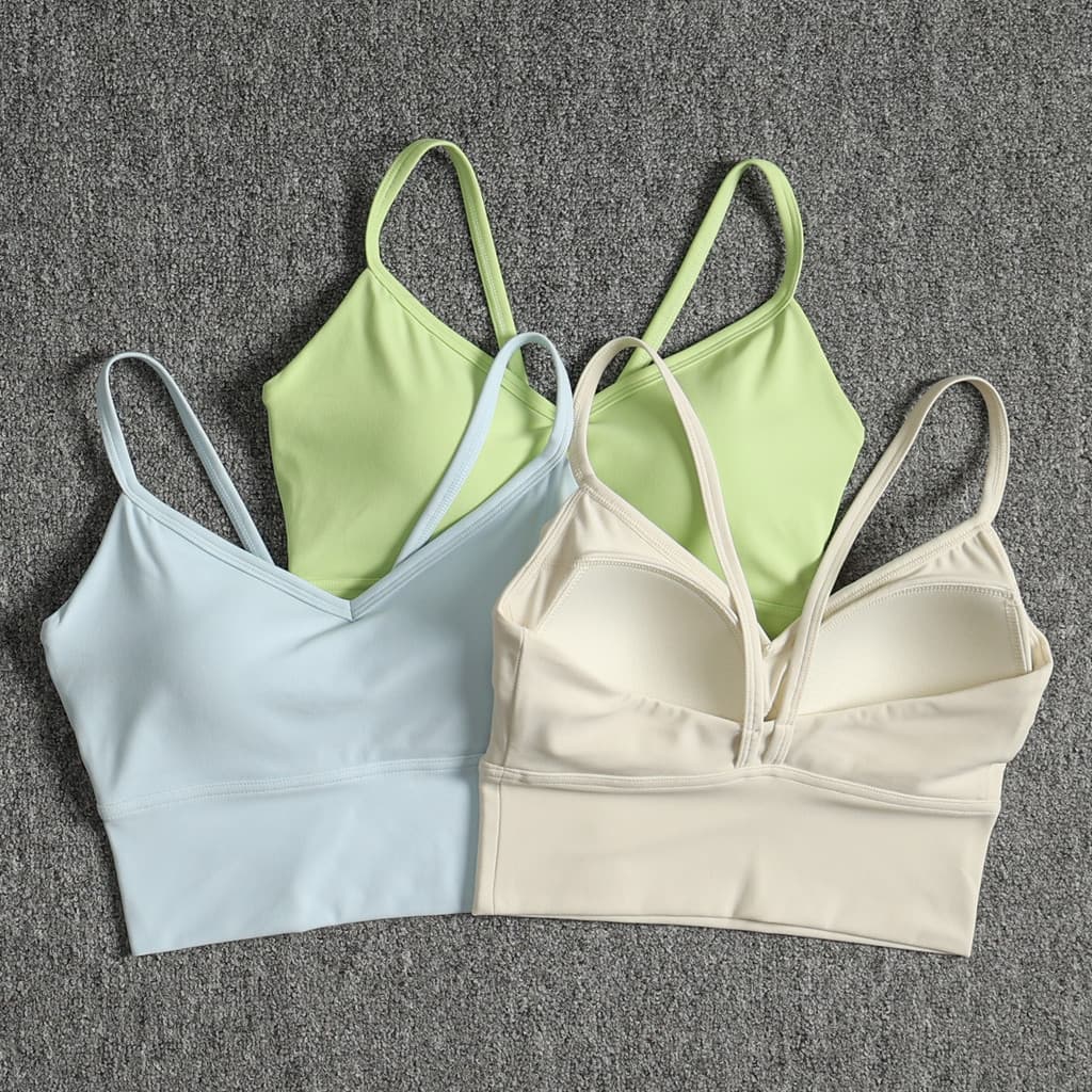 Lindas costas roupas de Yoga roupa interior feminina verão nu sentimento exterior Wear correndo Fitness integrado sutiã 