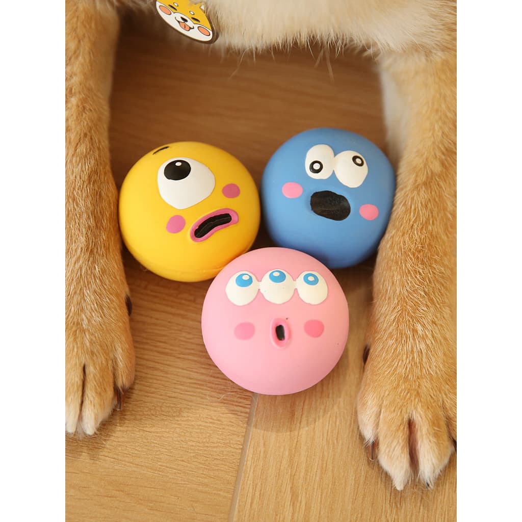 Brinquedo de voz para cachorro, bola de brinquedo para animais de estimação, resistente à mordida, Molar, aliviar o tédi