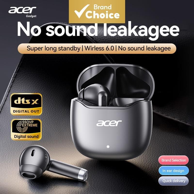 Fone de ouvido sem fio Acer OHR617 com Bluetooth, microfone, fone de ouvido com microfone, fone de ouvido com microfone,