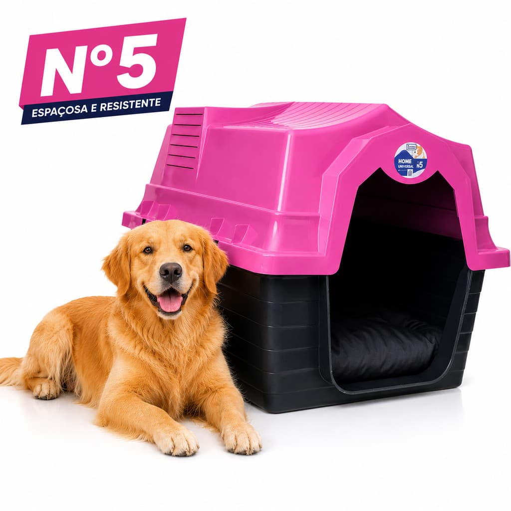 Casinha Para Cachorro N5 Unishop Modelo Pet Com Proteção Raios UV Resistente Desmontavel