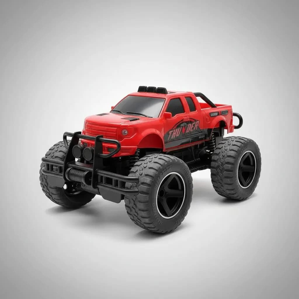 Carrinho Controle Remoto Recarregável Cross Country Vermelho