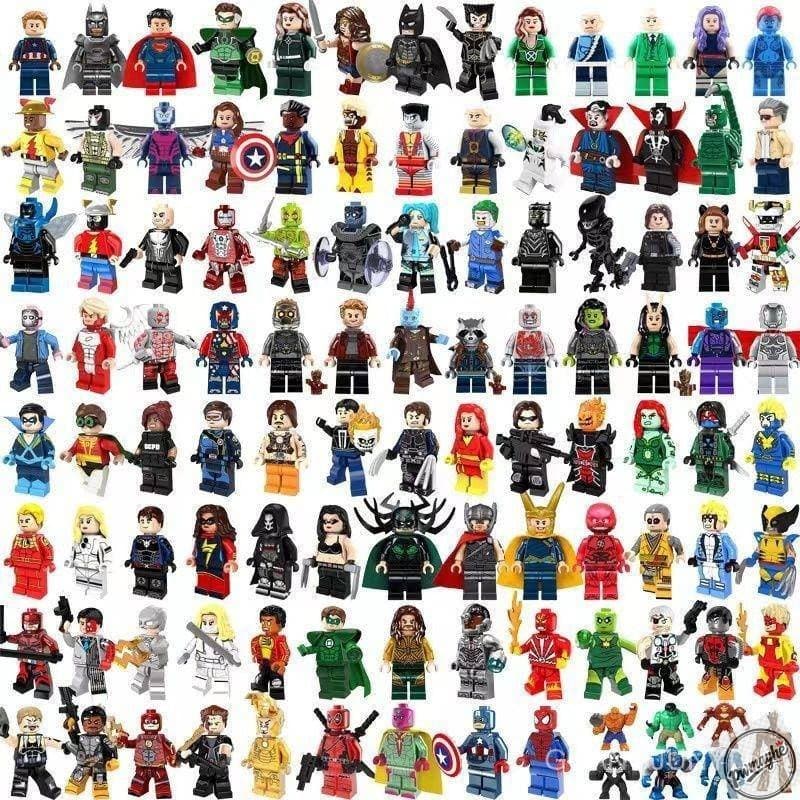 KIT40 Brinquedos Educativos de Blocos de Montar Lego para o Dia das Crianças com Minifiguras - Entrega Aleatória PWM 1D5