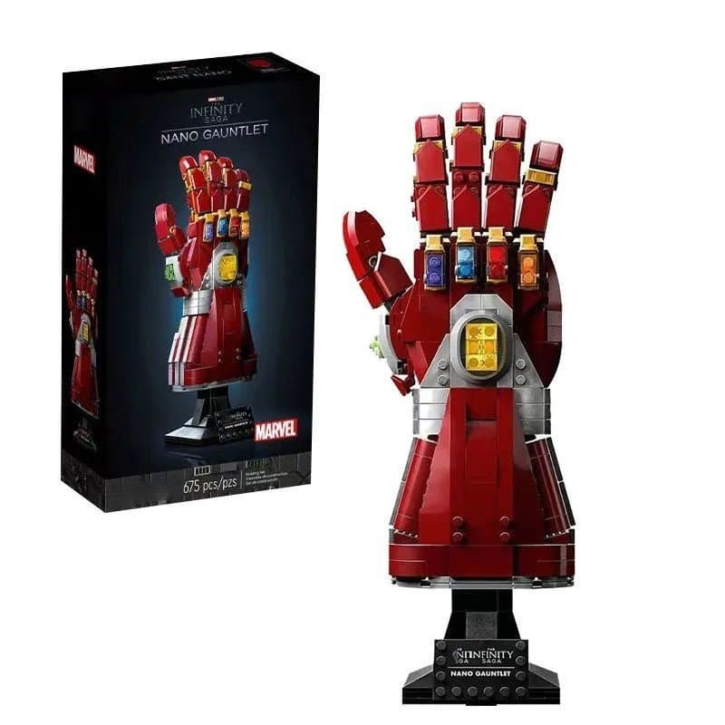 Luvas do Homem de Ferro Thanos da Série Marvel compatíveis com blocos de montar Lego 76191 para decoração de brinquedos