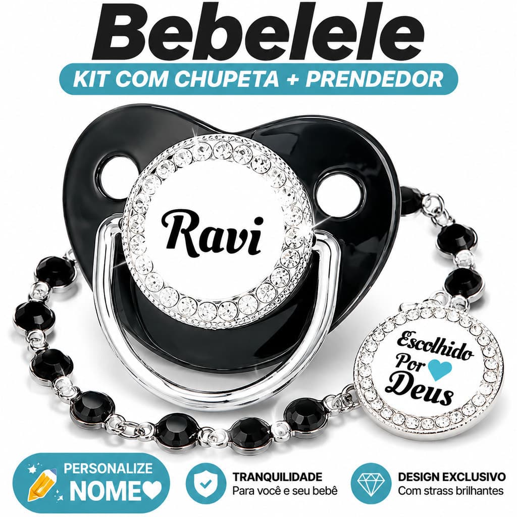 Chupeta para Bebês com Nome Personalizado, Chupeta de Silicone Livre de BPA YU0N