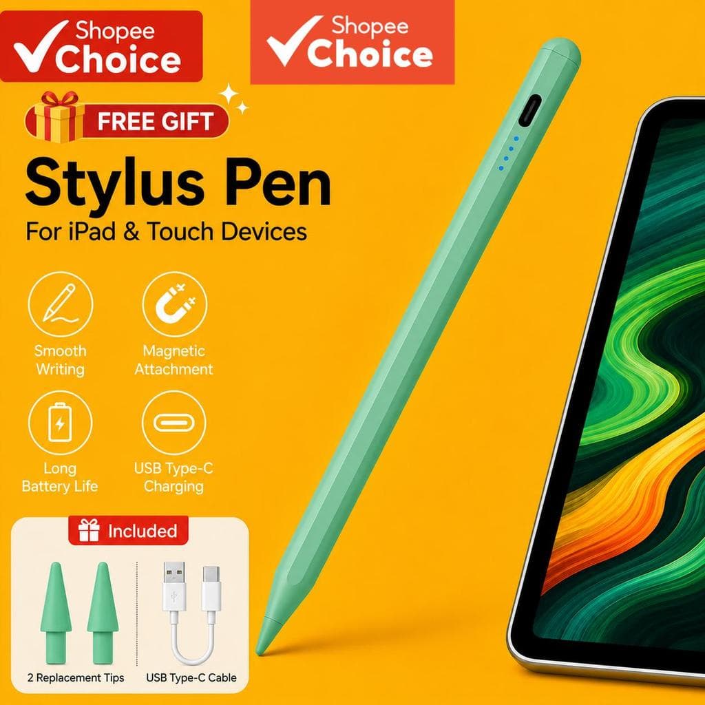 Caneta Universal Stylus para Dispositivos Cruzados, Compatível com a Série iPad, Android Phone & Tablet Touch Pen